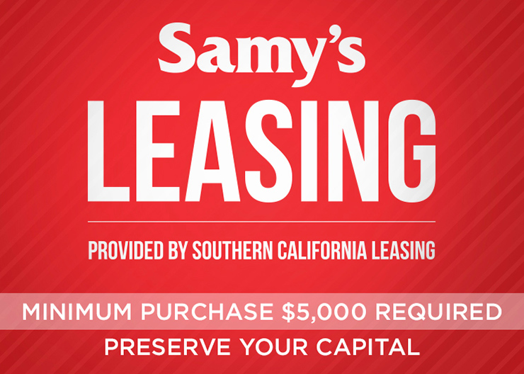 Samy's Leasing: Minimum Purchase $5,000 Required