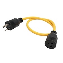 Twist Lock Plug To Nema 5-20r T-blade - 3' Image 0