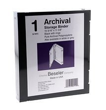 Besfile Archival Binder With Rings 11-5/8 x 10-1/4 in. Black Image 0