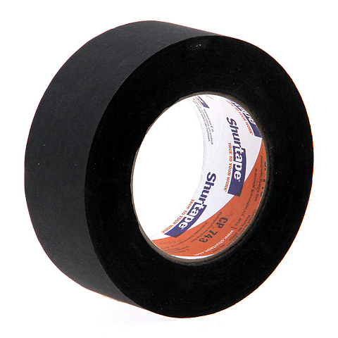 Shurtape CP-743 Matte Black Paper Tape - (1.89in) Image 0