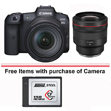 EOS R5 Mirrorless Digital Camera with 24-105mm f/4L Lens and RF 85mm f/1.2L USM Lens Image 0