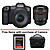 EOS R5 Mirrorless Digital Camera with 24-105mm f/4L Lens and RF 85mm f/1.2L USM Lens