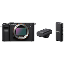 Alpha a7C Mirrorless Digital Camera Body (Black) with ECM-W2BT Camera-Mount Digital Bluetooth Wireless Microphone System Image 0