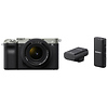 Alpha a7C Mirrorless Digital Camera with 28-60mm Lens (Silver) and ECM-W2BT Camera-Mount Digital Bluetooth Wireless Microphone System Thumbnail 0