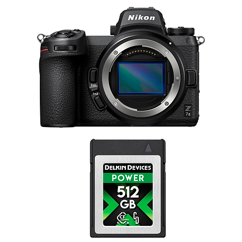 Z 7II Mirrorless Digital Camera Body with Delkin Devices 512GB POWER 4.0 CFexpress Type B Memory Card Image 0