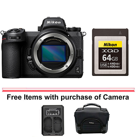 Z 7II Mirrorless Digital Camera Body with Nikon 64GB XQD Memory Card Image 0