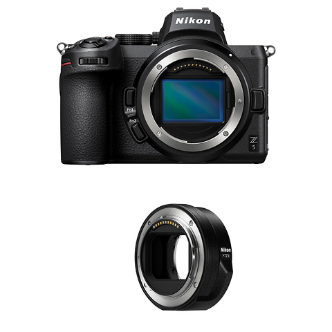 Z 5 Mirrorless Digital Camera Body with FTZ II Mount Adapter Image 0