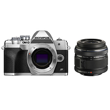 OM-D E-M10 Mark IV Mirrorless Micro Four Thirds Digital Camera Body (Silver) with M. Zuiko Digital ED 14-42mm f/3.5-5.6 II Micro 4/3 Lens (Black) Image 0