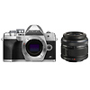 OM-D E-M10 Mark IV Mirrorless Micro Four Thirds Digital Camera Body (Silver) with M. Zuiko Digital ED 14-42mm f/3.5-5.6 II Micro 4/3 Lens (Black) Thumbnail 0