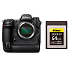 Z 9 Mirrorless Digital Camera Body with Nikon 64GB XQD Memory Card Thumbnail 0
