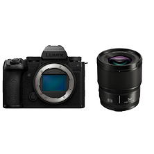Lumix DC-S5 IIX Mirrorless Digital Camera Body (Black) and Lumix S 50mm f/1.8 Lens Image 0