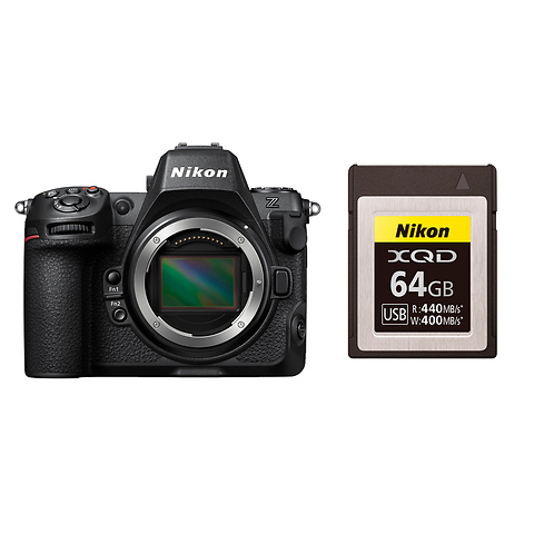 Z8 Mirrorless Digital Camera Body with Nikon 64GB XQD Memory Card Image 0