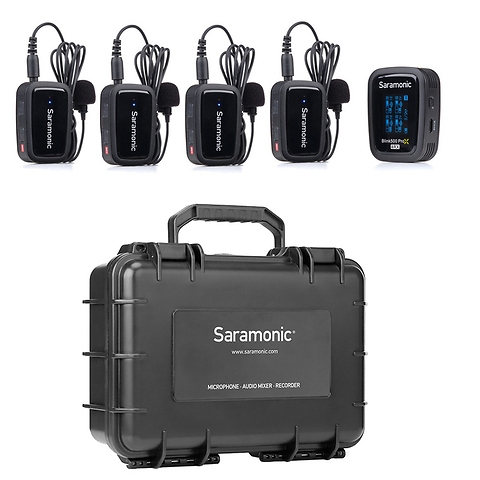 Blink 500 ProX B8 4-Person Digital Camera-Mount Wireless Microphone System (2.4 GHz) with SR-C8 Watertight Dustproof Carry-On Case Image 0