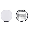 Verge Max Bi-Color Round LED Light Panel (White) with Light Control Grid for Verge Max (45 degree) Thumbnail 0