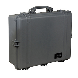 1600 Watertight Hard Case with Foam Insert - Silver (Grey)