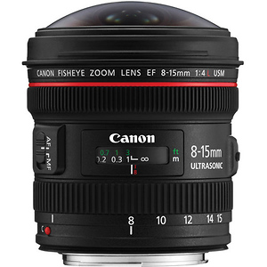 EF 8-15mm f/4.0L Fisheye USM Fisheye Ultra-Wide Zoom Lens