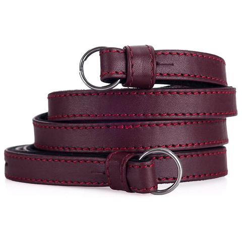 Nappa Leather Traditional Carrying Strap (Bordeaux Red) Image 0