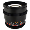 85mm t/1.5 Aspherical Lens for Sony Alpha with De-Clicked Aperture and Follow Focus Fixed Lens Thumbnail 0