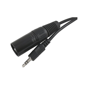 Male XLR to 3.5mm Stereo Plug (1 ft. Long)