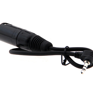 Male XLR to Right Angle 3.5mm Stereo Plug (1 ft. Long)