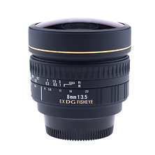 8mm f/3.5 EX DG Fisheye Lens for Nikon F - Pre-Owned Image 0