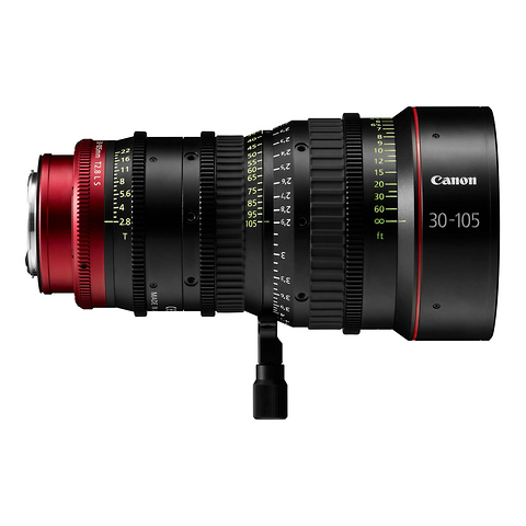 PL-Mount CN-E 30-105mm f/2.8 L SP/MOD Digital Cinema Zoom Lens with EF-Mount Conversion Parts Image 1