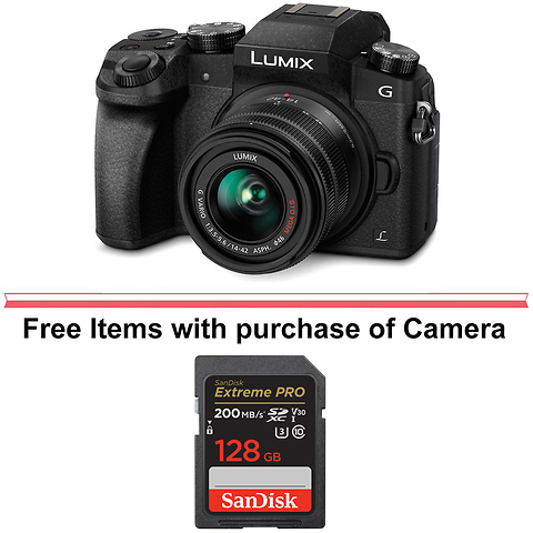 Lumix DMC-G7 Mirrorless Micro Four Thirds Digital Camera with 14-42mm Lens (Black) Image 0