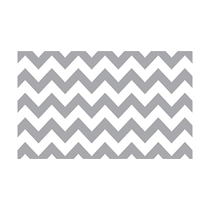 53 in. x 18 ft. Printed Background Paper (Gray & White Chevron)