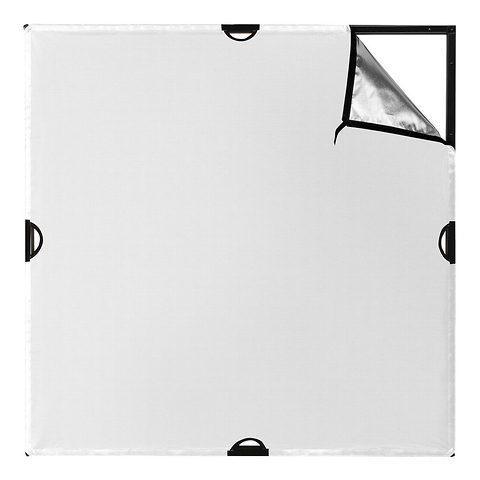 Scrim Jim Cine Silver/White Bounce Fabric (4 x 4 ft.) Image 0