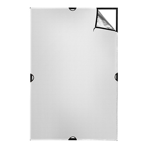 Scrim Jim Cine Silver/White Bounce Fabric (4 x 6 ft.)
