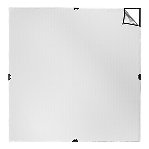 Scrim Jim Cine Silver/White Bounce Fabric (8 x 8 ft.)