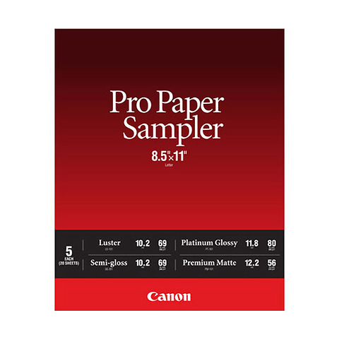 8.5 x 11 In. Pro Paper Sampler Pack (20 Sheets) Image 0