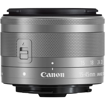 EF-M 15-45mm f/3.5-6.3 IS STM Lens (Silver)