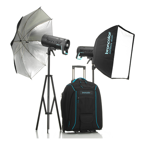 Siros L 400Ws Battery-Powered 2-Light Outdoor Kit 2 Image 0