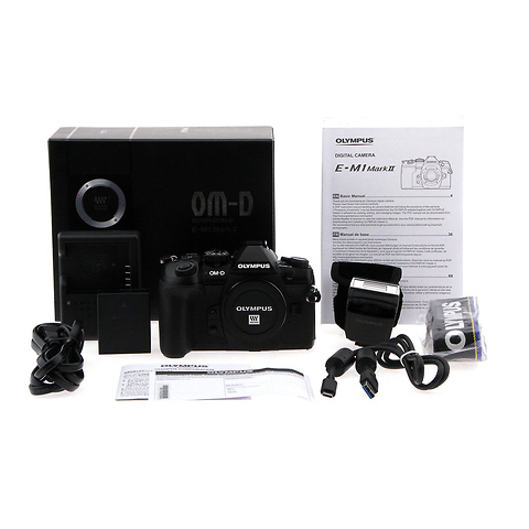 OM-D E-M1 Mark II 4/3s Digital Camera Body - Black (Open Box) Image 3