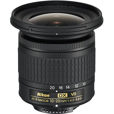 AF-P DX 10-20mm f/4.5-5.6G VR Lens - Pre-Owned Image 0
