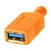 Tetherpro USB-C to USB Female Adapter Extender (15 ft. Orange) Thumbnail 3