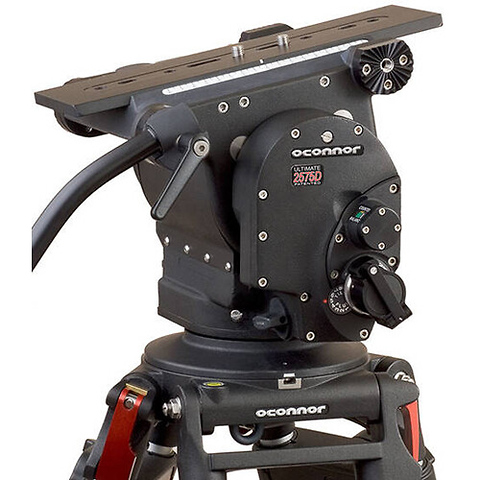 Ultimate 2575D Head & Cine HD Mitchell Top Plate Tripod System with Floor Spreader Image 1