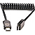 AtomFLEX HDMI (Type-A) Male to HDMI (Type-A) Male Coiled Cable (12 to 24 in.)