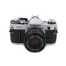 AE-1 35mm Film Camera Body Chrome w/ 50mm f/1.8 Lens - Pre-Owned Image 0