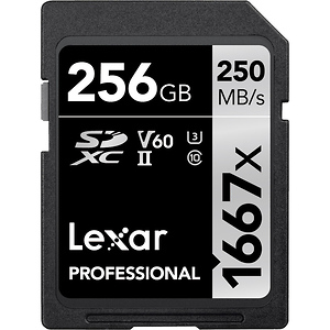 256GB Professional 1667x UHS-II SDXC Memory Card