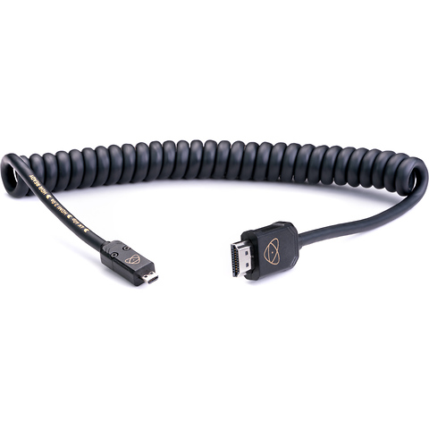 AtomFLEX Coiled Micro-HDMI to HDMI Cable (16 to 32 in.) Image 0