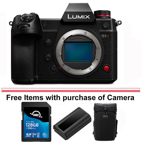 Lumix DC-S1H Mirrorless Digital Camera Body (Black) Image 0