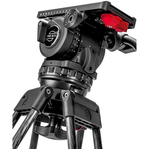 Video 18 S2 Fluid Head & ENG 2 CF Tripod System with Ground Spreader Image 3
