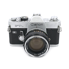 FTB 35mm Film Camera Body Chrome w/50mm f/1.4 FD Lens - Pre-Owned Image 0