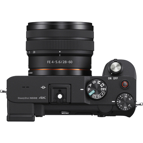 Alpha a7C Mirrorless Digital Camera with 28-60mm Lens (Black) and ECM-W2BT Camera-Mount Digital Bluetooth Wireless Microphone System Image 1