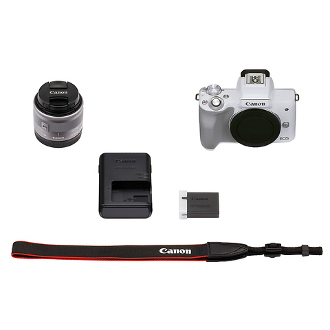 EOS M50 Mark II Mirrorless Digital Camera with 15-45mm Lens (White) Image 7