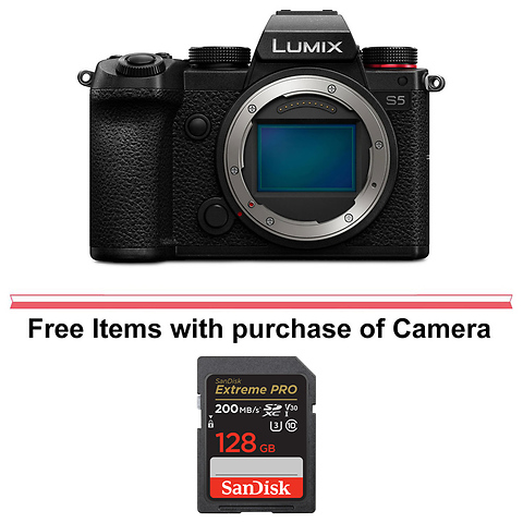 Lumix DC-S5 Mirrorless Digital Camera Body (Black) Image 0