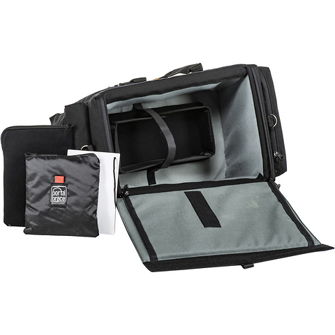 DVO-3R Large Carrying Case for Camcorder with Matte Box and Follow Focus (Black with Copper Trim) Image 5