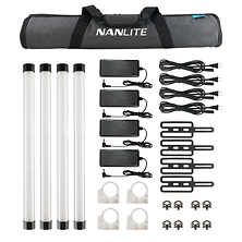PavoTube II 15X 2 ft. RGBWW LED Pixel Tube with Internal Battery 4 Light Kit Image 0